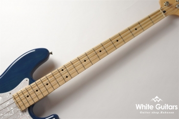 2021 Collection Made in Japan Hybrid II Jazz Bass - Indigo Trans